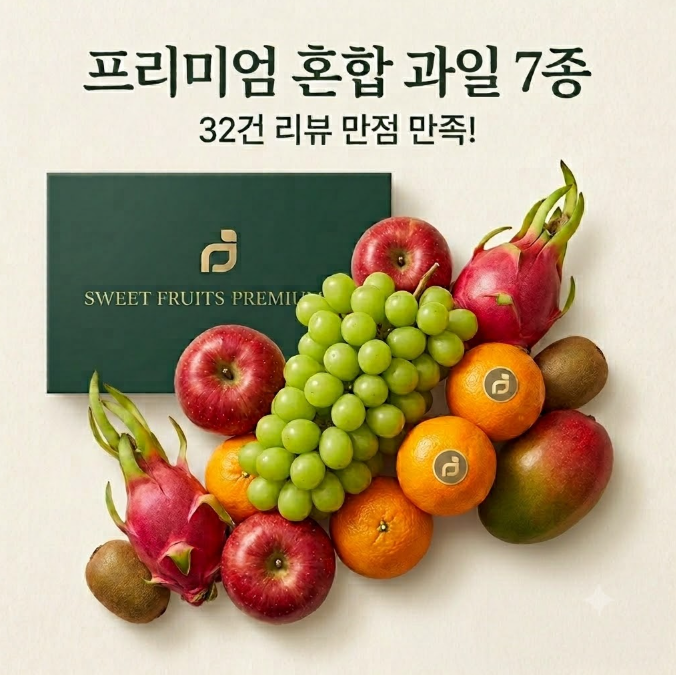 [팜스데일리] 프리미엄 혼합 과일 7종 선물세트 추천, 구성 및 할인 가격 정리