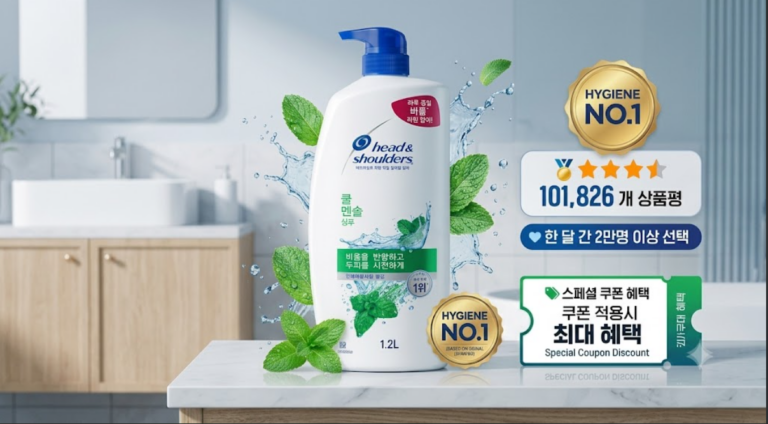 헤드앤숄더 쿨 멘솔 샴푸 1.2L 후기, 가성비 대용량 두피 케어 추천