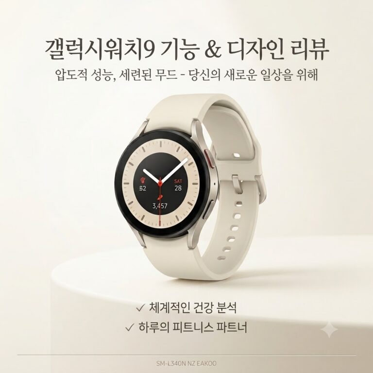 일상과 운동을 스마트하게! 삼성 갤럭시워치9 크림 40mm 솔직 사용 후기