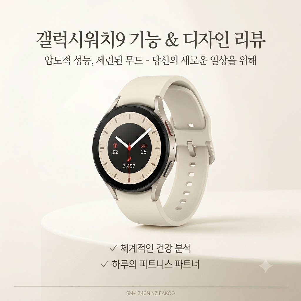 일상과 운동을 스마트하게! 삼성 갤럭시워치9 크림 40mm 솔직 사용 후기 제품 이미지
